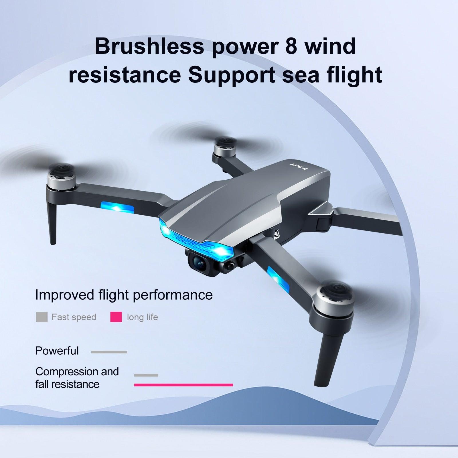 QJ S106 GPS Drone - 8K HD Professional Dual Camera Anti-shake gimbal Brushless Motor 181g RC helicopter Foldable Quadcopter 18 QJ S106 GPS Drone - 8K HD Professional Dual Camera Anti-shake gimbal Brushless Motor 181g RC helicopter Foldable Quadcopter — изображение 18
