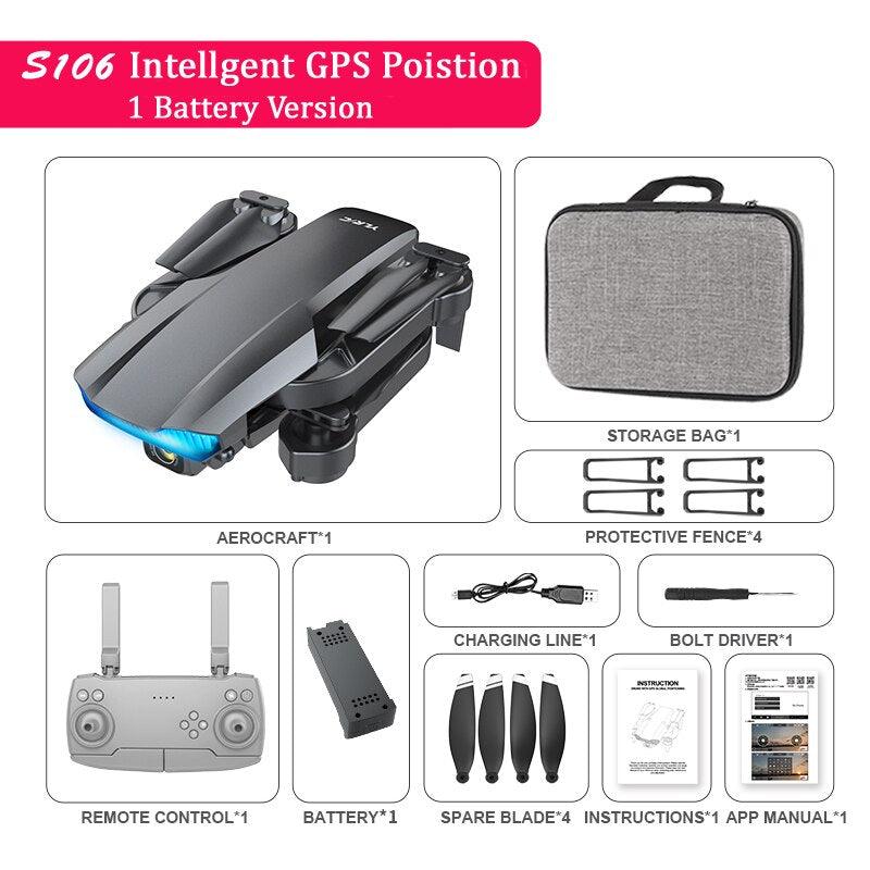 QJ S106 GPS Drone - 8K HD Professional Dual Camera Anti-shake gimbal Brushless Motor 181g RC helicopter Foldable Quadcopter 15 QJ S106 GPS Drone - 8K HD Professional Dual Camera Anti-shake gimbal Brushless Motor 181g RC helicopter Foldable Quadcopter — изображение 15