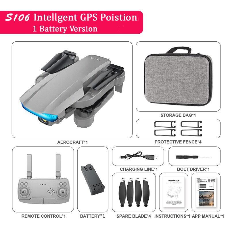QJ S106 GPS Drone - 8K HD Professional Dual Camera Anti-shake gimbal Brushless Motor 181g RC helicopter Foldable Quadcopter 13 QJ S106 GPS Drone - 8K HD Professional Dual Camera Anti-shake gimbal Brushless Motor 181g RC helicopter Foldable Quadcopter — изображение 13