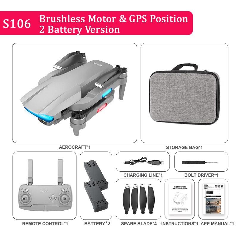 QJ S106 GPS Drone - 8K HD Professional Dual Camera Anti-shake gimbal Brushless Motor 181g RC helicopter Foldable Quadcopter 10 QJ S106 GPS Drone - 8K HD Professional Dual Camera Anti-shake gimbal Brushless Motor 181g RC helicopter Foldable Quadcopter — изображение 10