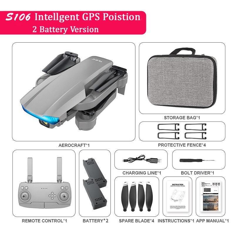 QJ S106 GPS Drone - 8K HD Professional Dual Camera Anti-shake gimbal Brushless Motor 181g RC helicopter Foldable Quadcopter 7 QJ S106 GPS Drone - 8K HD Professional Dual Camera Anti-shake gimbal Brushless Motor 181g RC helicopter Foldable Quadcopter — изображение 7