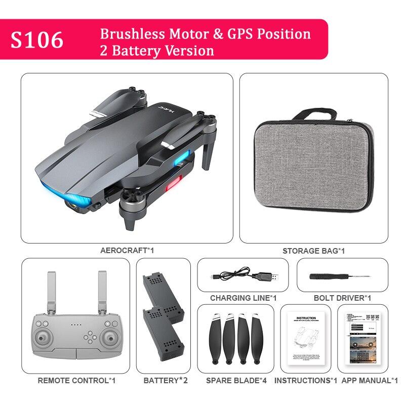 QJ S106 GPS Drone - 8K HD Professional Dual Camera Anti-shake gimbal Brushless Motor 181g RC helicopter Foldable Quadcopter 5 QJ S106 GPS Drone - 8K HD Professional Dual Camera Anti-shake gimbal Brushless Motor 181g RC helicopter Foldable Quadcopter — изображение 5