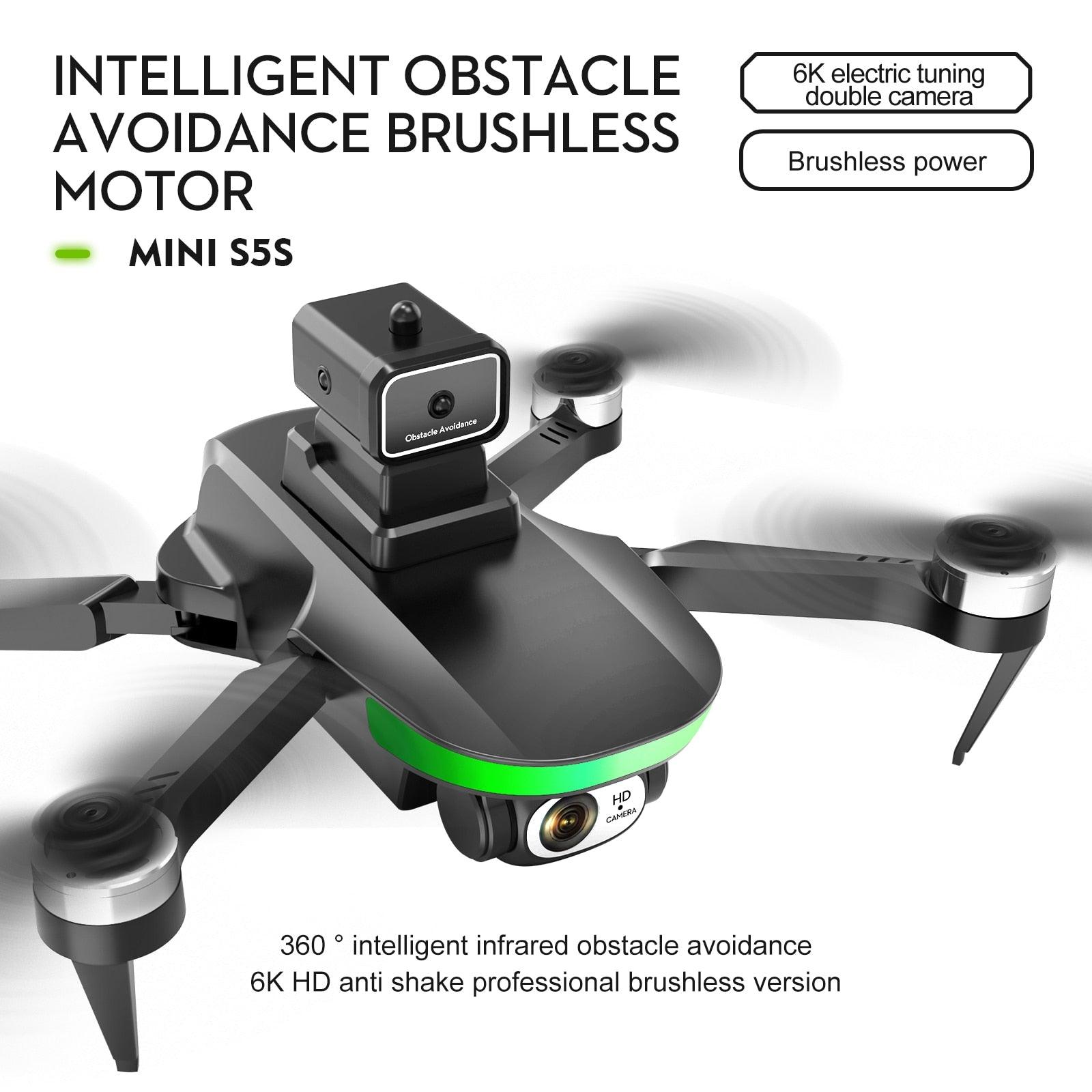 S5S Drone - 4k Profesional 8K HD Camera Obstacle Avoidance Aerial Photography Brushless Foldable Quadcopter 1.2km 13 S5S Drone - 4k Profesional 8K HD Camera Obstacle Avoidance Aerial Photography Brushless Foldable Quadcopter 1.2km - صورة S5S Drone - 4k Profesional 8K HD Camera Obstacle Avoidance Aerial Photography Brushless Foldable Quadcopter 1.2km - صورة 13