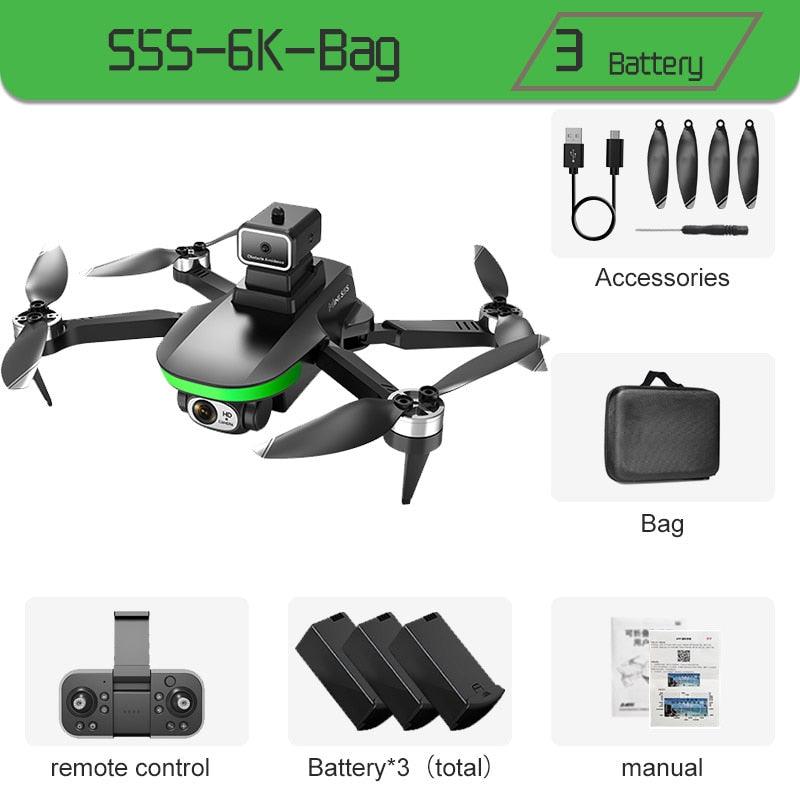 S5S Drone - 4k Profesional 8K HD Camera Obstacle Avoidance Aerial Photography Brushless Foldable Quadcopter 1.2km 11 S5S Drone - 4k Profesional 8K HD Camera Obstacle Avoidance Aerial Photography Brushless Foldable Quadcopter 1.2km - صورة S5S Drone - 4k Profesional 8K HD Camera Obstacle Avoidance Aerial Photography Brushless Foldable Quadcopter 1.2km - صورة 11