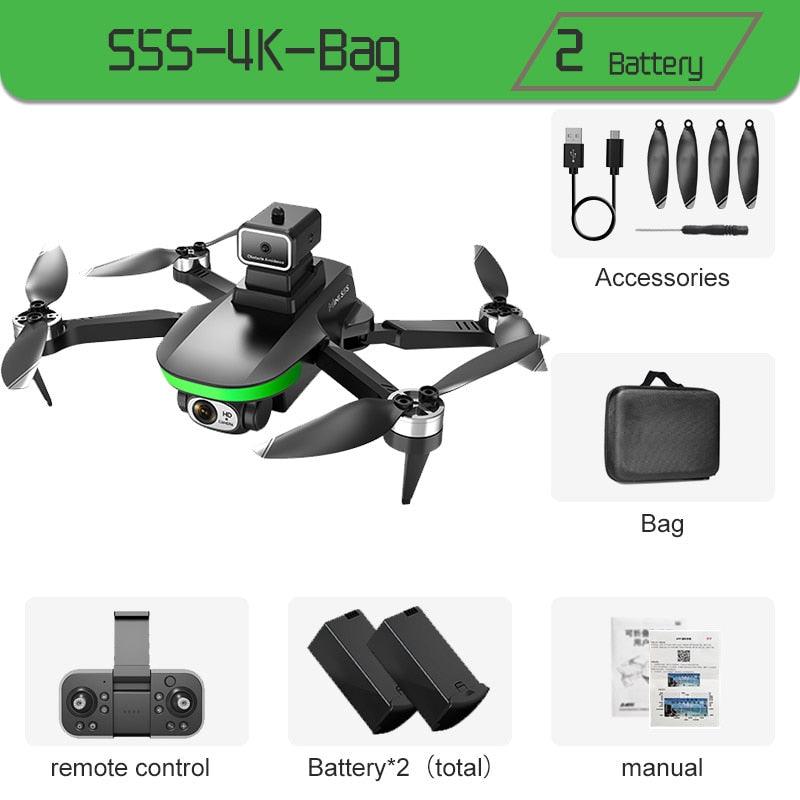 S5S Drone - 4k Profesional 8K HD Camera Obstacle Avoidance Aerial Photography Brushless Foldable Quadcopter 1.2km 7 S5S Drone - 4k Profesional 8K HD Camera Obstacle Avoidance Aerial Photography Brushless Foldable Quadcopter 1.2km - صورة S5S Drone - 4k Profesional 8K HD Camera Obstacle Avoidance Aerial Photography Brushless Foldable Quadcopter 1.2km - صورة 7