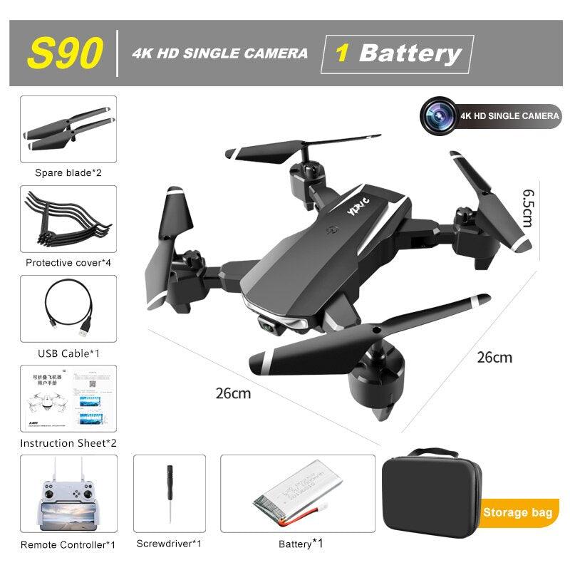 S90 Mini Drone - 4K Profession HD Wide Angle ESC Camera 1080P WiFi Fpv Dual Cameras Height Keep Helicopter Toys for Boys 4 S90 Mini Drone - 4K Profession HD Wide Angle ESC Camera 1080P WiFi Fpv Dual Cameras Height Keep Helicopter Toys for Boys — изображение 4