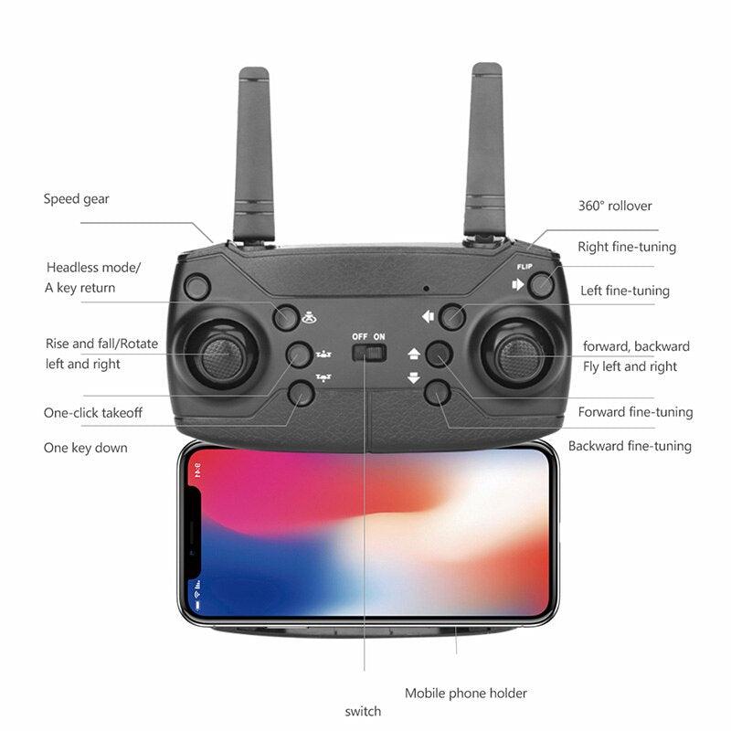 XYRC K3 Mini Drone - 4k HD Wide-Angle Dual Camera WIFI Fpv Air Pressure Altitude Hold Foldable Quadcopter RC Dron Gifts 22 XYRC K3 Mini Drone - 4k HD Wide-Angle Dual Camera WIFI Fpv Air Pressure Altitude Hold Foldable Quadcopter RC Dron Gifts — изображение 22