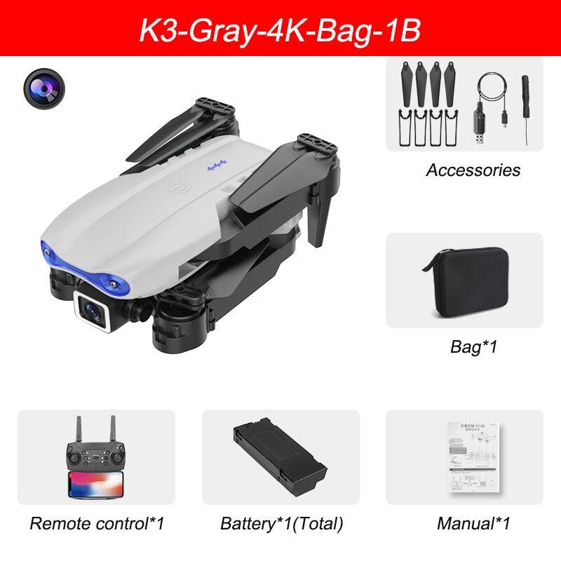 XYRC K3 Mini Drone - 4k HD Wide-Angle Dual Camera WIFI Fpv Air Pressure Altitude Hold Foldable Quadcopter RC Dron Gifts 16 XYRC K3 Mini Drone - 4k HD Wide-Angle Dual Camera WIFI Fpv Air Pressure Altitude Hold Foldable Quadcopter RC Dron Gifts — изображение 16