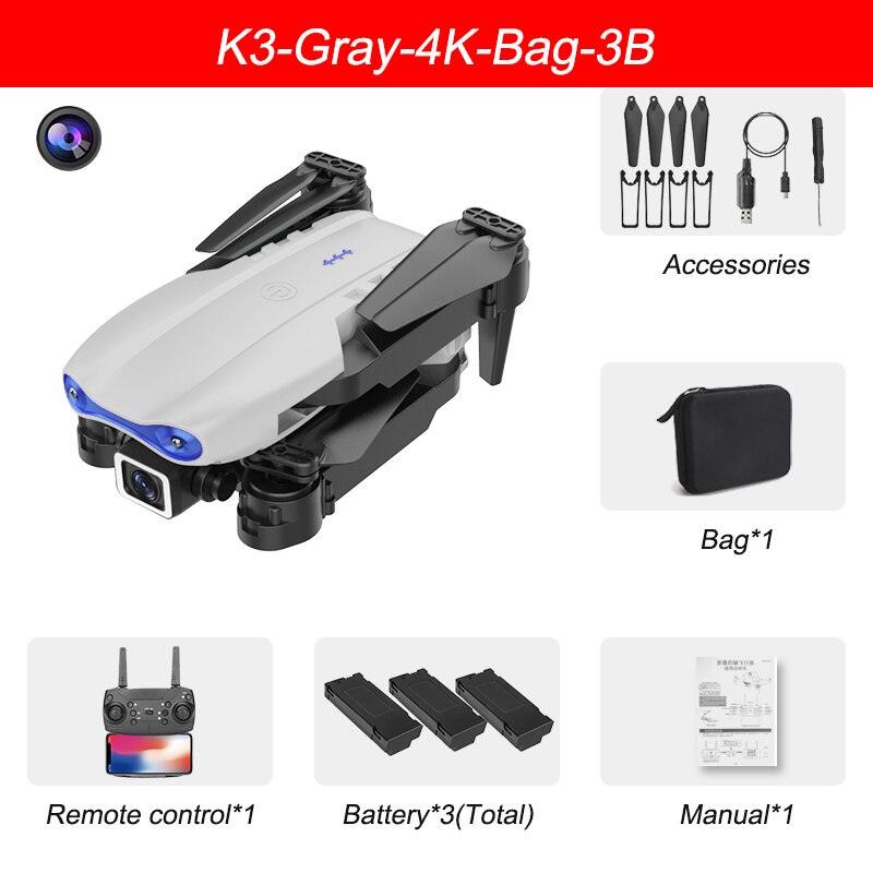 XYRC K3 Mini Drone - 4k HD Wide-Angle Dual Camera WIFI Fpv Air Pressure Altitude Hold Foldable Quadcopter RC Dron Gifts 10 XYRC K3 Mini Drone - 4k HD Wide-Angle Dual Camera WIFI Fpv Air Pressure Altitude Hold Foldable Quadcopter RC Dron Gifts — изображение 10