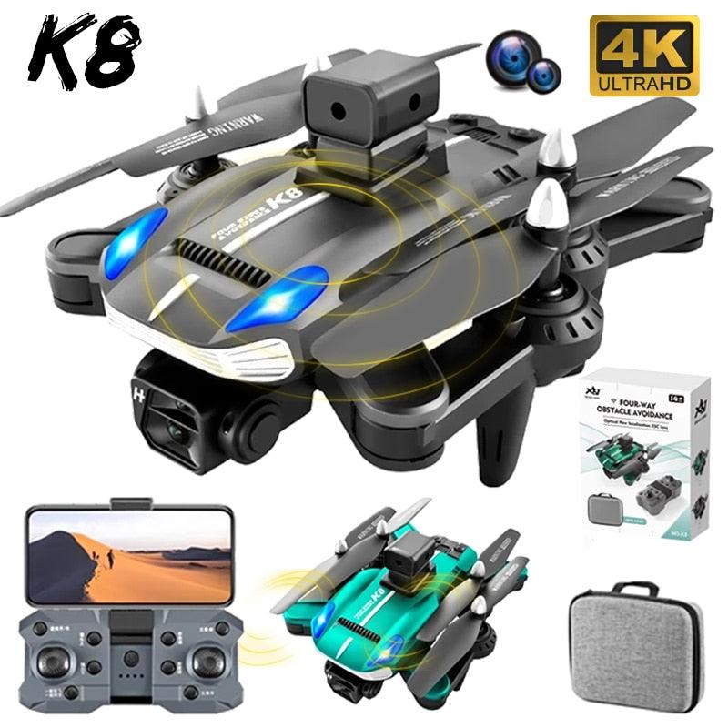 K8 Drone - 2023 New Drone 4K Professional HD ESC Double Camera Obstacle Avoidance Optical Flow Positioning Foldable Quadcopter Toys Gift 2 K8 Drone - 2023 New Drone 4K Professional HD ESC Double Camera Obstacle Avoidance Optical Flow Positioning Foldable Quadcopter Toys Gift — изображение 2