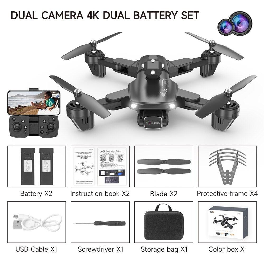 QJ F184 Drone - 4K Dual Camera WiFi FPV One Button Obstacle Avoidance Smart Follow 360° Quadcopter RC Helicopter Toy Gifts - Image 5