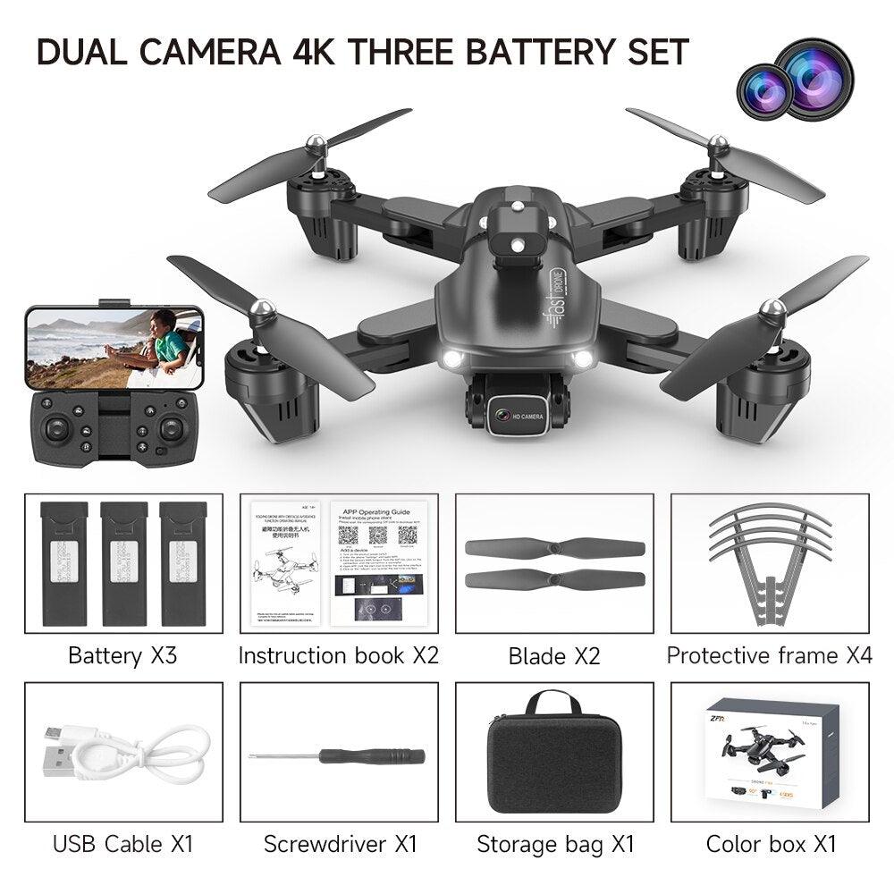 QJ F184 Drone - 4K Dual Camera WiFi FPV One Button Obstacle Avoidance Smart Follow 360° Quadcopter RC Helicopter Toy Gifts 4 QJ F184 Drone - 4K Dual Camera WiFi FPV One Button Obstacle Avoidance Smart Follow 360° Quadcopter RC Helicopter Toy Gifts - Image 4