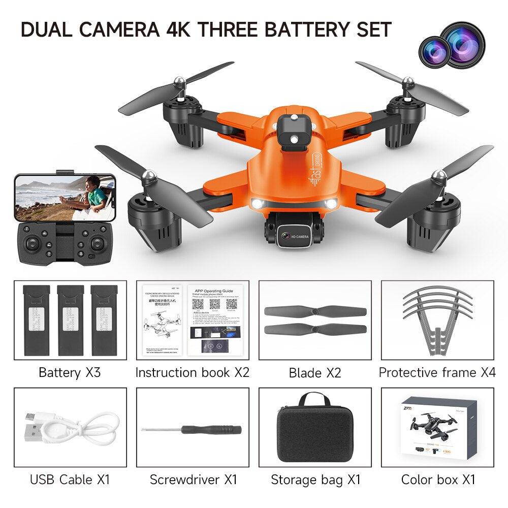 QJ F184 Drone - 4K Dual Camera WiFi FPV One Button Obstacle Avoidance Smart Follow 360° Quadcopter RC Helicopter Toy Gifts - Image 3