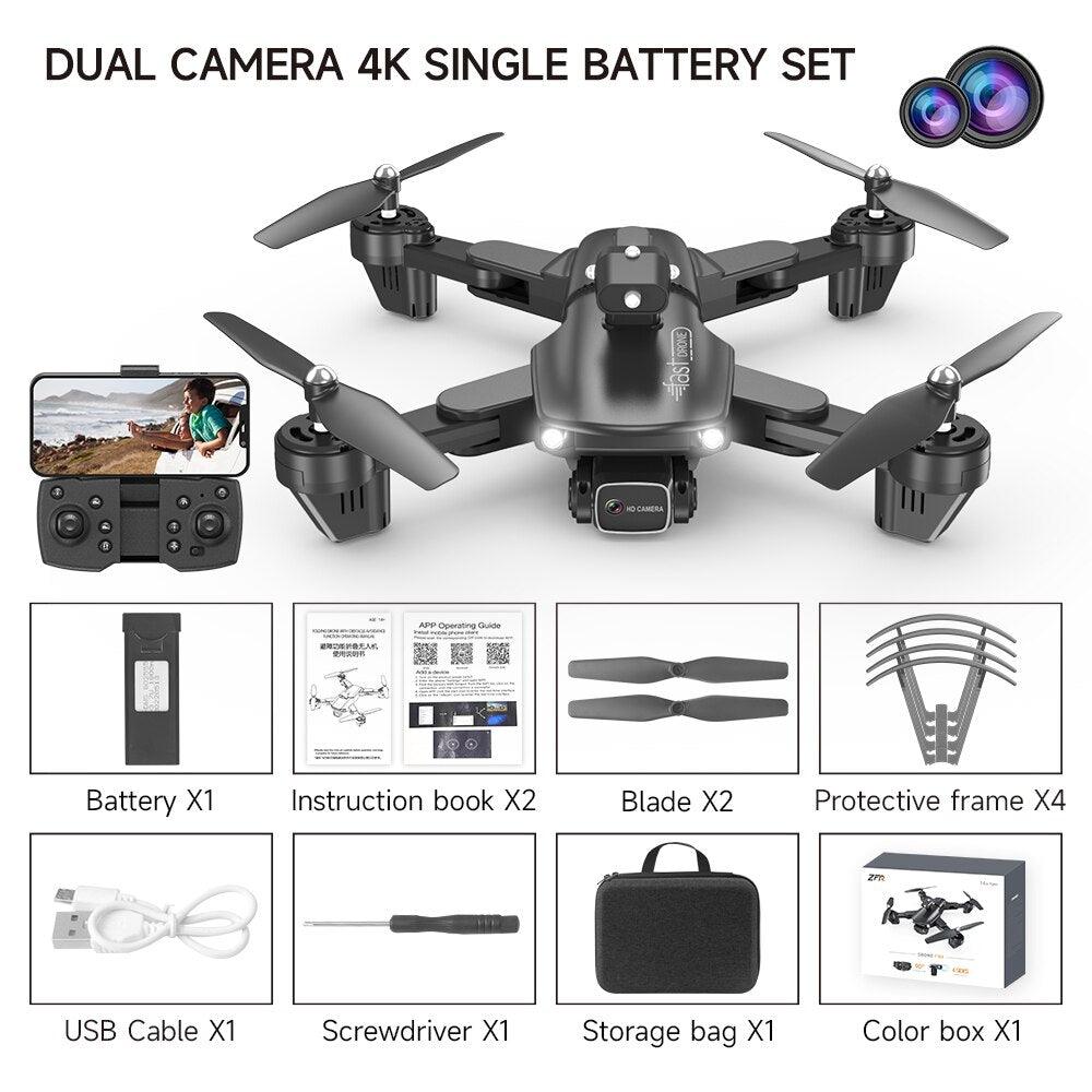 QJ F184 Drone - 4K Dual Camera WiFi FPV One Button Obstacle Avoidance Smart Follow 360° Quadcopter RC Helicopter Toy Gifts 2 QJ F184 Drone - 4K Dual Camera WiFi FPV One Button Obstacle Avoidance Smart Follow 360° Quadcopter RC Helicopter Toy Gifts - Image 2