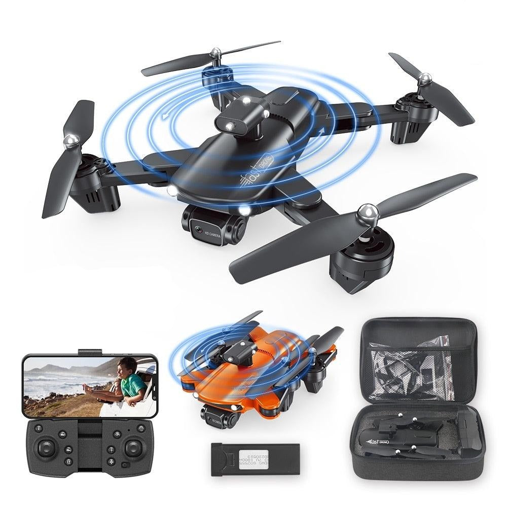 QJ F184 Drone - 4K Dual Camera WiFi FPV One Button Obstacle Avoidance Smart Follow 360° Quadcopter RC Helicopter Toy Gifts