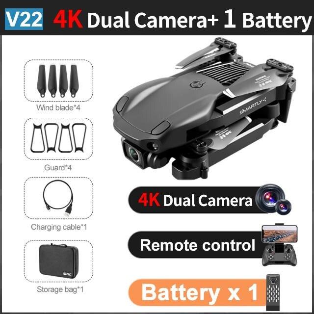 4DRC V22 Drone - 4k Profesional 1080P WiFi fpv Drones HD Dual Camera Quadcopter Obstacle Avoidance Helicopter Dron Toys 5 4DRC V22 Drone - 4k Profesional 1080P WiFi fpv Drones HD Dual Camera Quadcopter Obstacle Avoidance Helicopter Dron Toys — изображение 5