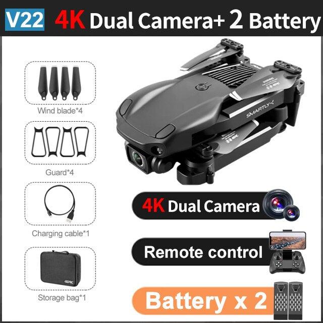 4DRC V22 Drone - 4k Profesional 1080P WiFi fpv Drones HD Dual Camera Quadcopter Obstacle Avoidance Helicopter Dron Toys 3 4DRC V22 Drone - 4k Profesional 1080P WiFi fpv Drones HD Dual Camera Quadcopter Obstacle Avoidance Helicopter Dron Toys — изображение 3