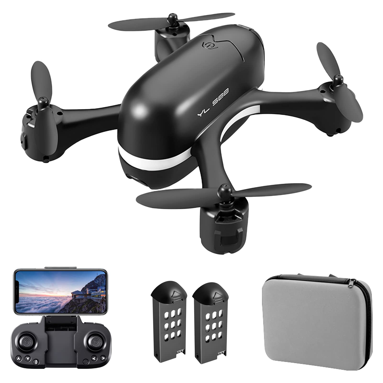 S88 Drone - 4K HD Dual Camera With FPV Optical Flow Positioning RC Helicopter Quadcopter 2 S88 Drone - 4K HD Dual Camera With FPV Optical Flow Positioning RC Helicopter Quadcopter - Image 2