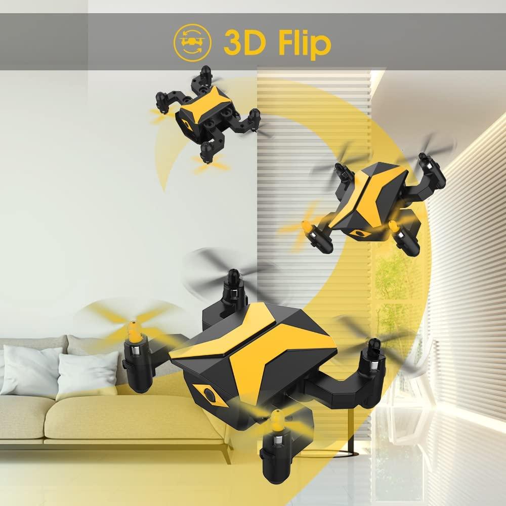 ATTOP X2W Mini Drone - RC Quadcopter with App FPV Video, Voice Control, Altitude Hold, Headless Mode, Trajectory Flight, Foldable Kids Drone Boys Gifts Girls Toys 6 ATTOP X2W Mini Drone - RC Quadcopter with App FPV Video, Voice Control, Altitude Hold, Headless Mode, Trajectory Flight, Foldable Kids Drone Boys Gifts Girls Toys - Image 6