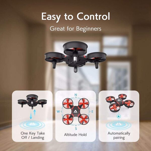 ATTOP A11 Drone for Kids - Easy Remote Control Drone, One Key Take Off, Auto-Pairing, Altitude Hold,with 3 Batteries Ideal Gift for Kids — изображение 3