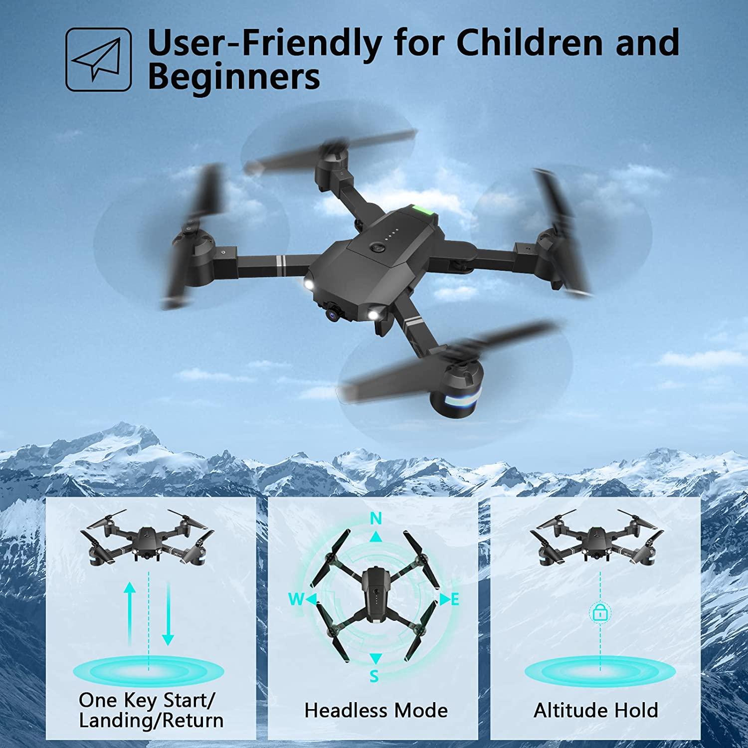 ATTOP X-PACK 18 Camera Drone - 1080P FPV Drones with Carrying Case, Long Distance Quadcopter Equipped w/2 batteries, One key Return/Emergency Stop, ATTOP Drones for Adults/Beginners, Girls/Boys Gifts 5 ATTOP X-PACK 18 Camera Drone - 1080P FPV Drones with Carrying Case, Long Distance Quadcopter Equipped w/2 batteries, One key Return/Emergency Stop, ATTOP Drones for Adults/Beginners, Girls/Boys Gifts - Image 5