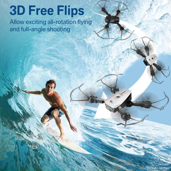 ATTOP X-Pack 3 Camera Drone - FPV Drone with Camera 1080P 164fts Range RC Drone with Voice/Gesture/Gravity Control Gift Ideas - Image 8