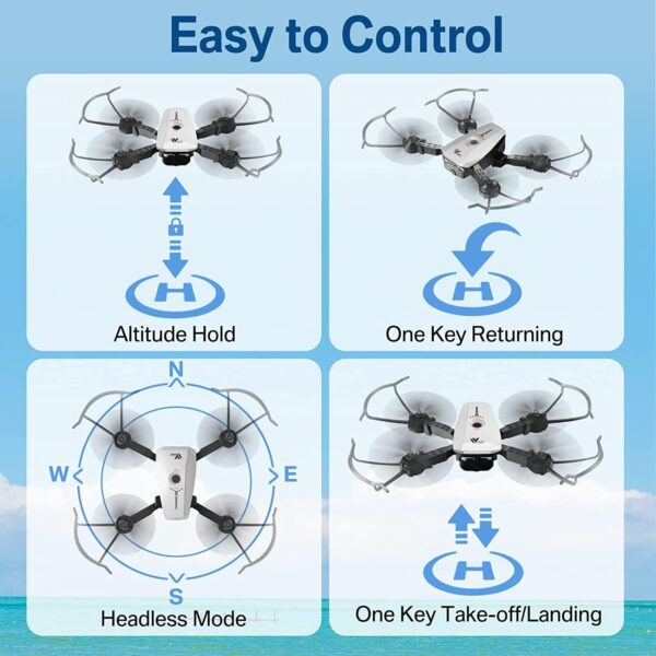 ATTOP X-Pack 3 Camera Drone - FPV Drone with Camera 1080P 164fts Range RC Drone with Voice/Gesture/Gravity Control Gift Ideas - Image 5