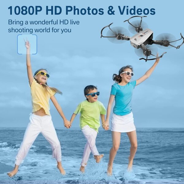 ATTOP X-Pack 3 Camera Drone - FPV Drone with Camera 1080P 164fts Range RC Drone with Voice/Gesture/Gravity Control Gift Ideas - Image 3