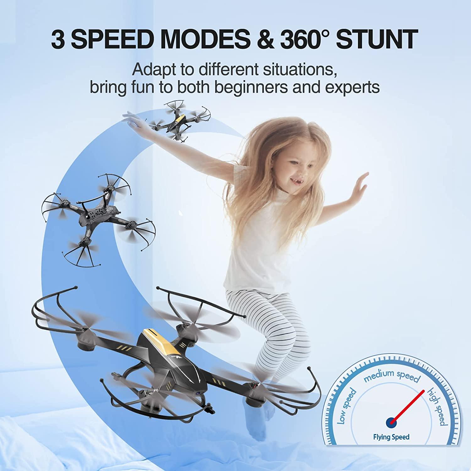 ATTOP A8 Drone - Larger 1080P FPV Drone with Camera One Key Start/Hover/Land Kids Drone Remote/APP/Voice/Gesture Control 24 Min Flight Low Battery Warn Safe Design 3 ATTOP A8 Drone - Larger 1080P FPV Drone with Camera One Key Start/Hover/Land Kids Drone Remote/APP/Voice/Gesture Control 24 Min Flight Low Battery Warn Safe Design - Image 3