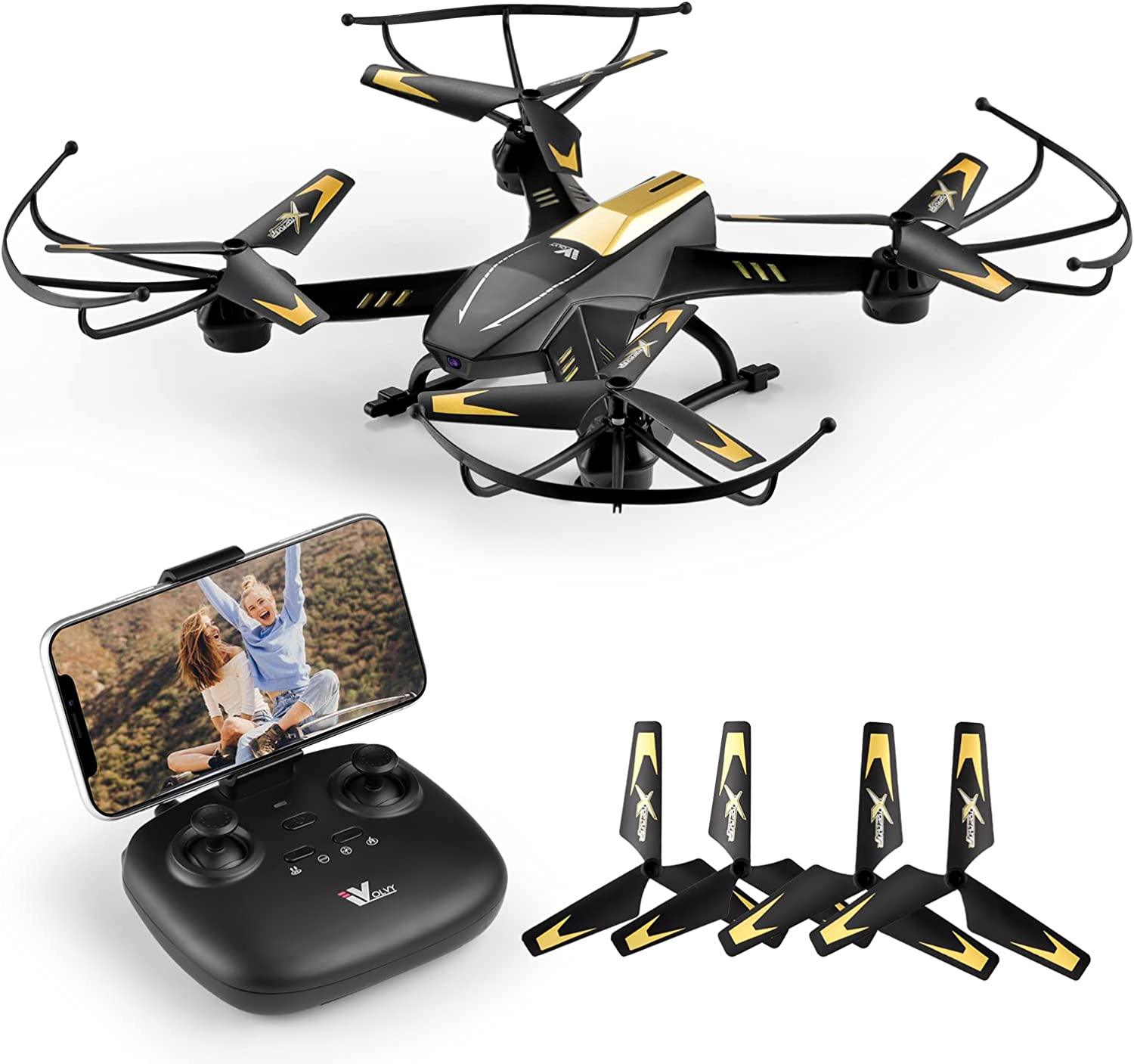 ATTOP A8 Drone - Larger 1080P FPV Drone with Camera One Key Start/Hover/Land Kids Drone Remote/APP/Voice/Gesture Control 24 Min Flight Low Battery Warn Safe Design 1 ATTOP A8 Drone - Larger 1080P FPV Drone with Camera One Key Start/Hover/Land Kids Drone Remote/APP/Voice/Gesture Control 24 Min Flight Low Battery Warn Safe Design
