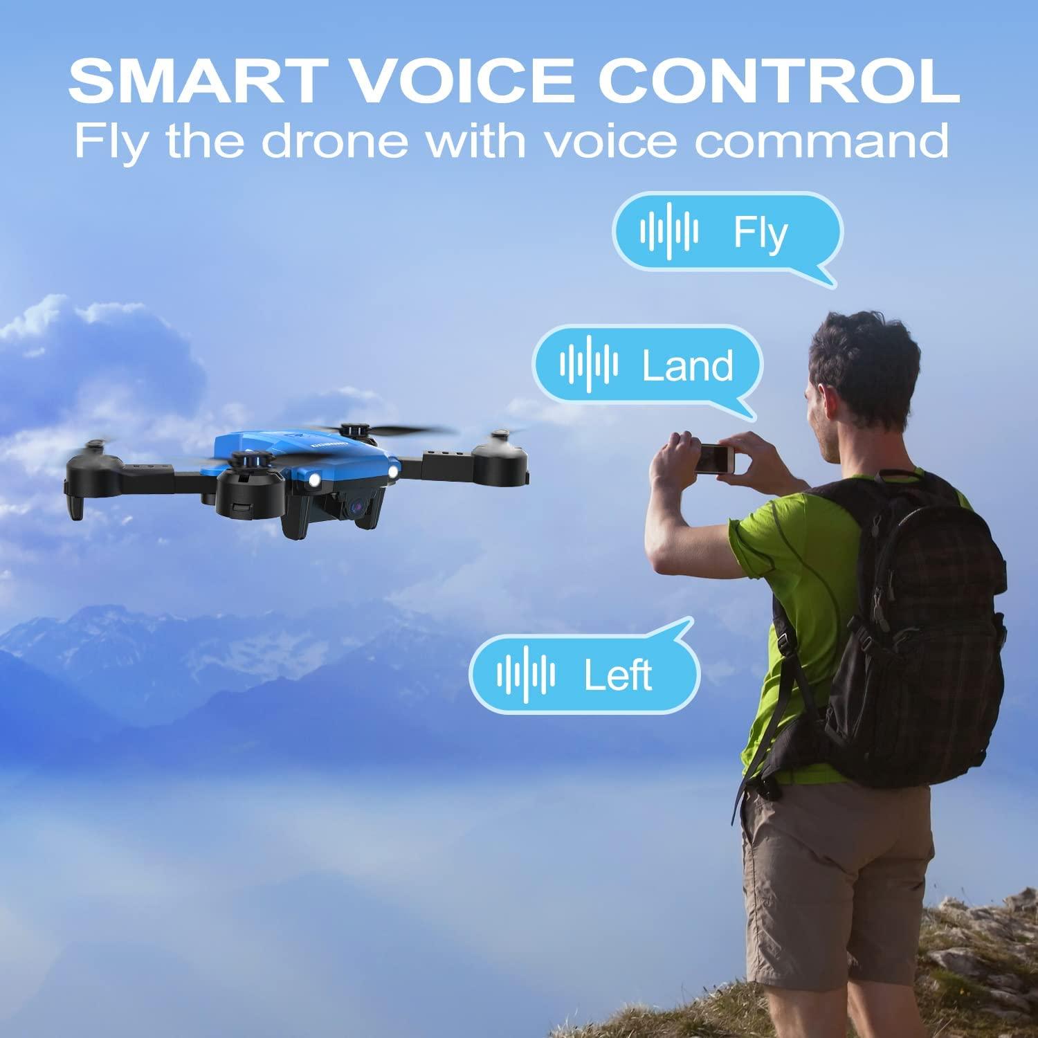 GGBOND G10/G20 Drone - with Camera for Kids 1080P HD FPV,Mini RC Drone for Beginners with 3D Flips,Headless Mode,Voice Control,One Key Sart, Speed Adjust, Altitude Hold 5 GGBOND G10/G20 Drone - with Camera for Kids 1080P HD FPV,Mini RC Drone for Beginners with 3D Flips,Headless Mode,Voice Control,One Key Sart, Speed Adjust, Altitude Hold - Image 5