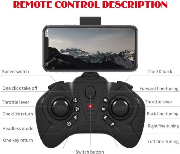 Lozenge HJ66 Drone - Mini Drone with Camera Drones for Adults Drone for Kids 720P Drones with Camera Live Video FPV Helicopter Altitude Hold Drone 5 Lozenge HJ66 Drone - Mini Drone with Camera Drones for Adults Drone for Kids 720P Drones with Camera Live Video FPV Helicopter Altitude Hold Drone - صورة Lozenge HJ66 Drone - Mini Drone with Camera Drones for Adults Drone for Kids 720P Drones with Camera Live Video FPV Helicopter Altitude Hold Drone - صورة 5