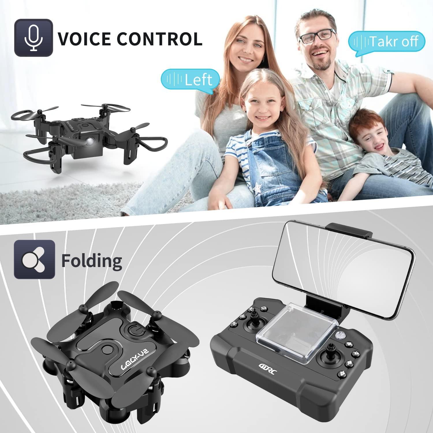 DRONEEYE 4DV2 Drone with Camera for Kids,720P FPV Video,Nano Portable Pocket RC Quadcopter Beginners Toys,3D Flip,Altitude Hold,Headless Mode,Trajectory Flight,3D Flips 5 DRONEEYE 4DV2 Drone with Camera for Kids,720P FPV Video,Nano Portable Pocket RC Quadcopter Beginners Toys,3D Flip,Altitude Hold,Headless Mode,Trajectory Flight,3D Flips - Image 5