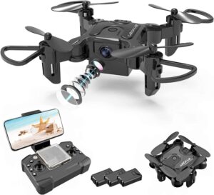 DRONEEYE 4DV2 Drone with Camera for Kids,720P FPV Video,Nano Portable Pocket RC Quadcopter Beginners Toys,3D Flip,Altitude Hold,Headless Mode,Trajectory Flight,3D Flips
