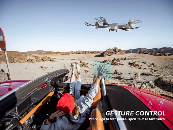 UranHub UF500 Drone - Camera for Adults 1080P HD Camera FPV WiFi RC Foldable Quadcopter for Beginners w/Optical Flow Positioning, Voice Control, Gesture Control, Circle Fly, Trajectory Flight — изображение 8