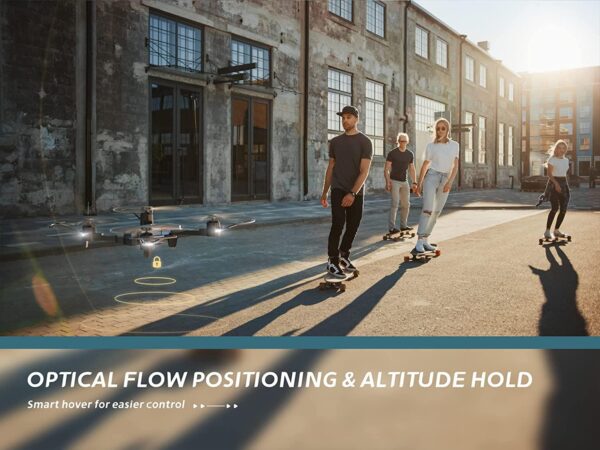 UranHub UF500 Drone - Camera for Adults 1080P HD Camera FPV WiFi RC Foldable Quadcopter for Beginners w/Optical Flow Positioning, Voice Control, Gesture Control, Circle Fly, Trajectory Flight — изображение 6