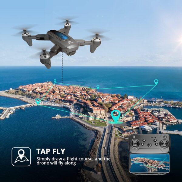 DEERC D10 Drone - with Camera 2K HD FPV Live Video Carrying Case, RC Quadcopter Helicopter for Kids and Adults, Gravity Control, Altitude Hold, Headless Mode, Waypoints - Image 5