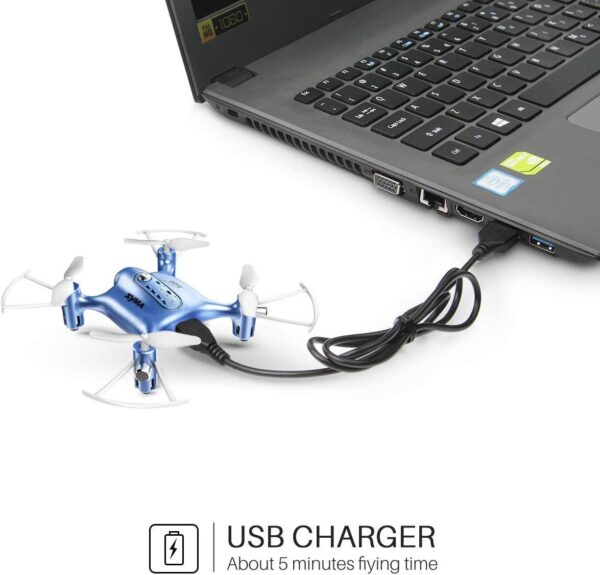 Syma X20 Mini Pocket Drone - Headless Mode 2.4Ghz Nano LED RC Quadcopter Altitude Hold 7 Syma X20 Mini Pocket Drone - Headless Mode 2.4Ghz Nano LED RC Quadcopter Altitude Hold - Image 7