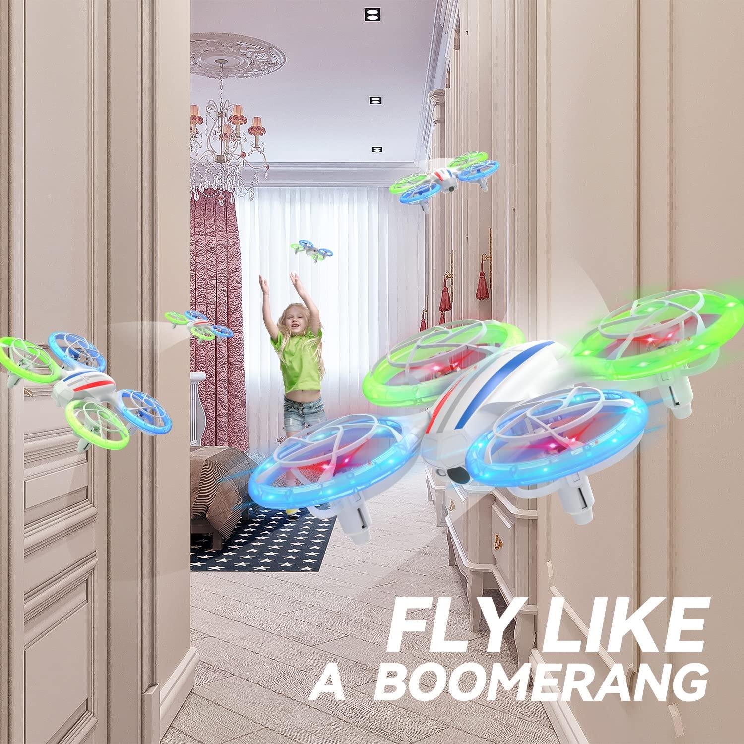 DEERC D23 Drone - for Kids Adults Beginners with 720P HD FPV WiFi Camera, LED Nano Hobby RC Quadcopter with Five Light Modes, Altitude Hold, Headless Mode, 3 Speed Modes, 360° Flip 7 DEERC D23 Drone - for Kids Adults Beginners with 720P HD FPV WiFi Camera, LED Nano Hobby RC Quadcopter with Five Light Modes, Altitude Hold, Headless Mode, 3 Speed Modes, 360° Flip — изображение 7