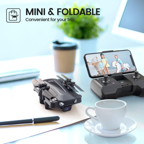 DEERC D40 Drone - FPV HD 1080P Mini Drones for Adults Kids Beginner, Foldable Quad Air Hobby RC Quadcopters & Multirotors, Toys Gifts, 2 Batteries 20 Mins Flight Time, Easy to Fly - صورة DEERC D40 Drone - FPV HD 1080P Mini Drones for Adults Kids Beginner, Foldable Quad Air Hobby RC Quadcopters & Multirotors, Toys Gifts, 2 Batteries 20 Mins Flight Time, Easy to Fly - صورة 7