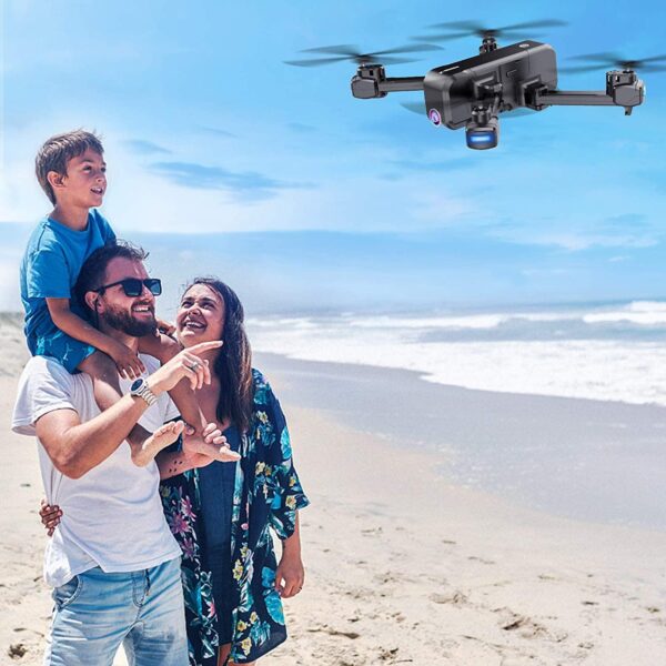 SANROCK X103W Drone - 2.7K UHD FPV Camera for Adults Kids, Live Video with 120° Wide Angle 90° Adjustable RC Quadcopter, Gesture Control, Altitude Hold, Route Mode, Headless Mode, Gravity Sensor - صورة SANROCK X103W Drone - 2.7K UHD FPV Camera for Adults Kids, Live Video with 120° Wide Angle 90° Adjustable RC Quadcopter, Gesture Control, Altitude Hold, Route Mode, Headless Mode, Gravity Sensor - صورة 3