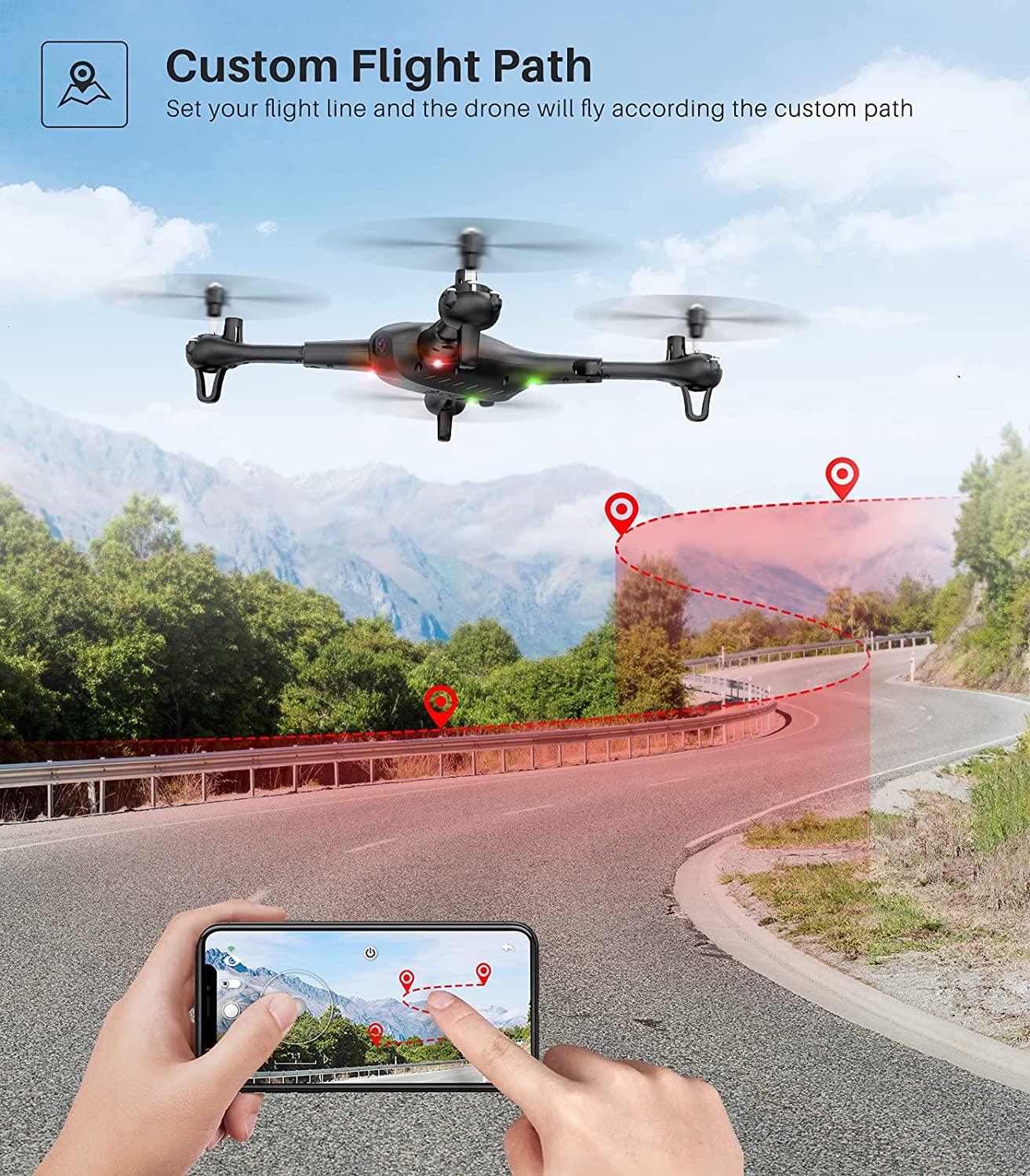 SYMA X600W Foldable Drone - with 1080P HD FPV Camera for Adults, RC Quadcopter for Kids Beginners, with Headless Mode, Altitude Hold, 3D Flip, Custom Route and One Key Start 5 SYMA X600W Foldable Drone - with 1080P HD FPV Camera for Adults, RC Quadcopter for Kids Beginners, with Headless Mode, Altitude Hold, 3D Flip, Custom Route and One Key Start — изображение 5