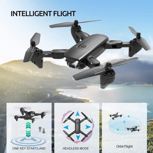 DRONEEYE 4DF6 Drone - with 1080P HD Camera for adults Kids,FPV Live Video RC Quadcopter for Beginners, 2 Batteries,Carrying Case, With Auto Hover,3D Flip,Headless Mode,One Key Start, Waypoint Fly — изображение 8