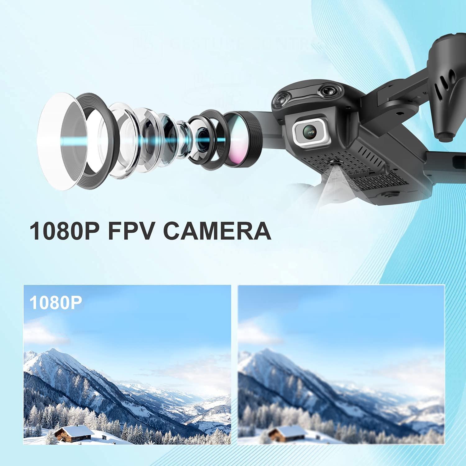 DRONEEYE 4DF6 Drone - with 1080P HD Camera for adults Kids,FPV Live Video RC Quadcopter for Beginners, 2 Batteries,Carrying Case, With Auto Hover,3D Flip,Headless Mode,One Key Start, Waypoint Fly 4 DRONEEYE 4DF6 Drone - with 1080P HD Camera for adults Kids,FPV Live Video RC Quadcopter for Beginners, 2 Batteries,Carrying Case, With Auto Hover,3D Flip,Headless Mode,One Key Start, Waypoint Fly — изображение 4