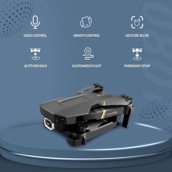 DRONEEYE 4DV4 Drone - with 1080P Camera for Adults,HD FPV Live Video RC Quadcopter Helicopter for Beginners Kids Toys Gifts,2 Batteries and Carrying Case,Altitude Hold,Waypoints,3D Flip,Headless Mode - صورة DRONEEYE 4DV4 Drone - with 1080P Camera for Adults,HD FPV Live Video RC Quadcopter Helicopter for Beginners Kids Toys Gifts,2 Batteries and Carrying Case,Altitude Hold,Waypoints,3D Flip,Headless Mode - صورة 3