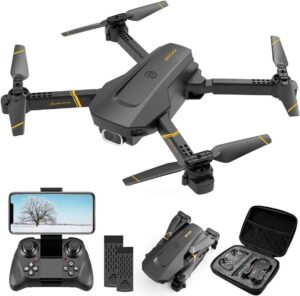 DRONEEYE 4DV4 Drone - with 1080P Camera for Adults,HD FPV Live Video RC Quadcopter Helicopter for Beginners Kids Toys Gifts,2 Batteries and Carrying Case,Altitude Hold,Waypoints,3D Flip,Headless Mode