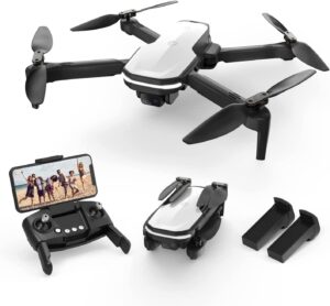 Holy Stone HS280 Drone - with Adjustable 1080P HD WiFi Camera for Kids Adults Beginner; Lightweight RC Quadcopter, 2 Modular Batteries, Auto Hover, Gravity Sensor, Voice/Gesture Control