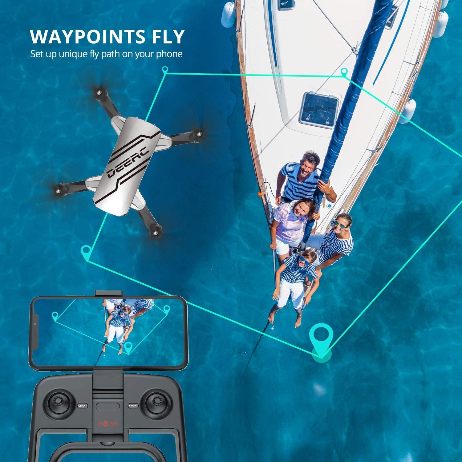 DEERC D20 Mini Drone - for Kids with 720P HD FPV Camera Remote Control Toys Gifts for Boys Girls with Altitude Hold, Headless Mode, One Key Start Speed Adjustment, 3D Flips 2 Batteries 8 DEERC D20 Mini Drone - for Kids with 720P HD FPV Camera Remote Control Toys Gifts for Boys Girls with Altitude Hold, Headless Mode, One Key Start Speed Adjustment, 3D Flips 2 Batteries - Image 8