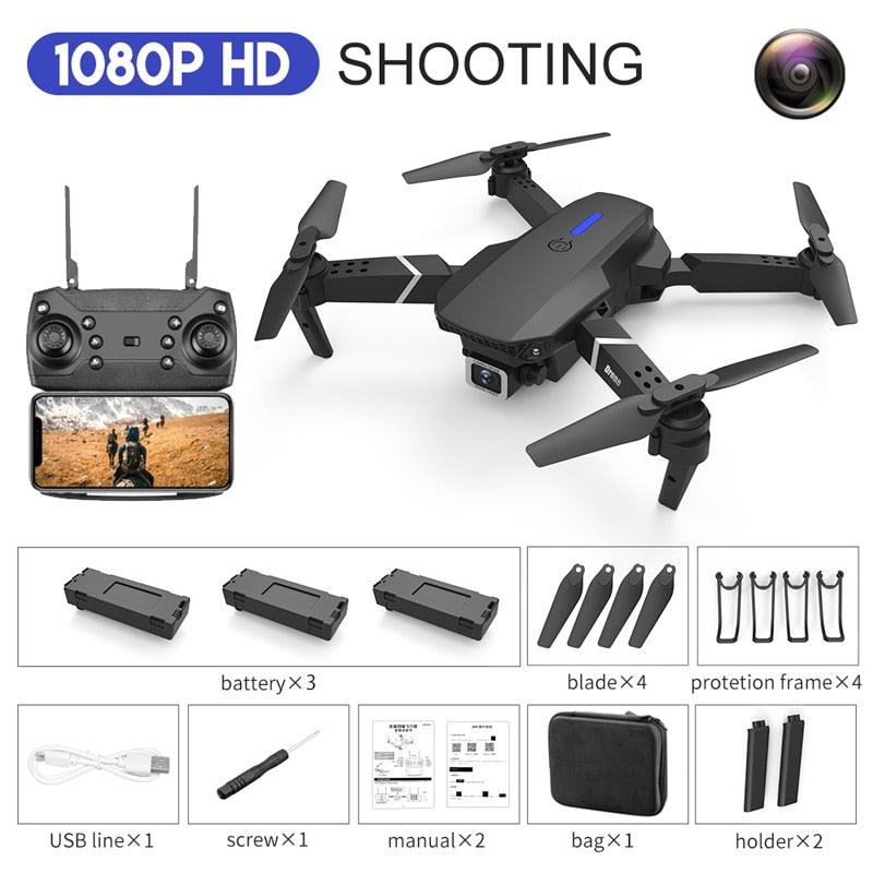KBDFA E88 Pro Drone - 4K HD WIFI FPV Drone 1080P Camera Height Hold RC Foldable Quadcopter Dron Rc Helicopter Drone Gift Toy 14 KBDFA E88 Pro Drone - 4K HD WIFI FPV Drone 1080P Camera Height Hold RC Foldable Quadcopter Dron Rc Helicopter Drone Gift Toy - Image 14