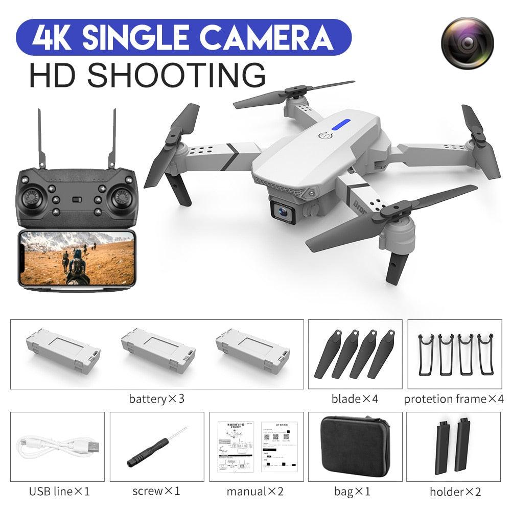 KBDFA E88 Pro Drone - 4K HD WIFI FPV Drone 1080P Camera Height Hold RC Foldable Quadcopter Dron Rc Helicopter Drone Gift Toy 11 KBDFA E88 Pro Drone - 4K HD WIFI FPV Drone 1080P Camera Height Hold RC Foldable Quadcopter Dron Rc Helicopter Drone Gift Toy - Image 11